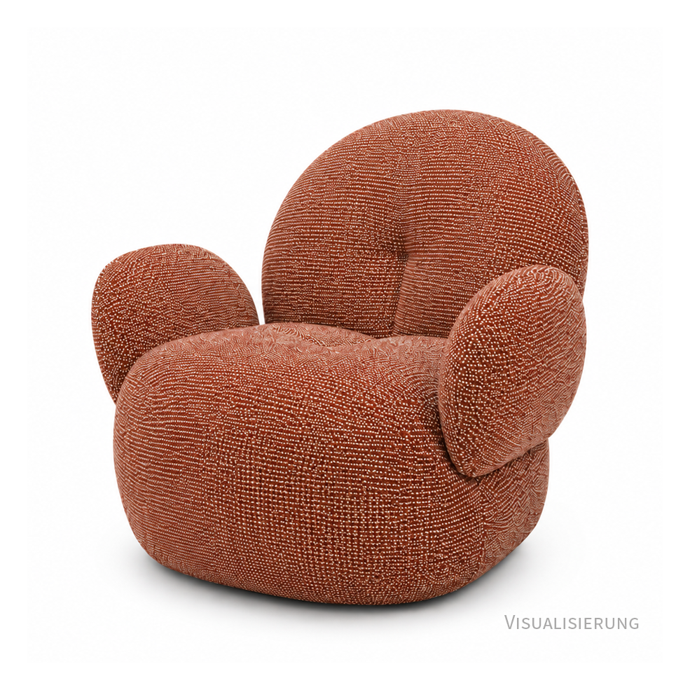 Nana Love Seat Petite - Stoff Sahco Safire 0013 - drehbar