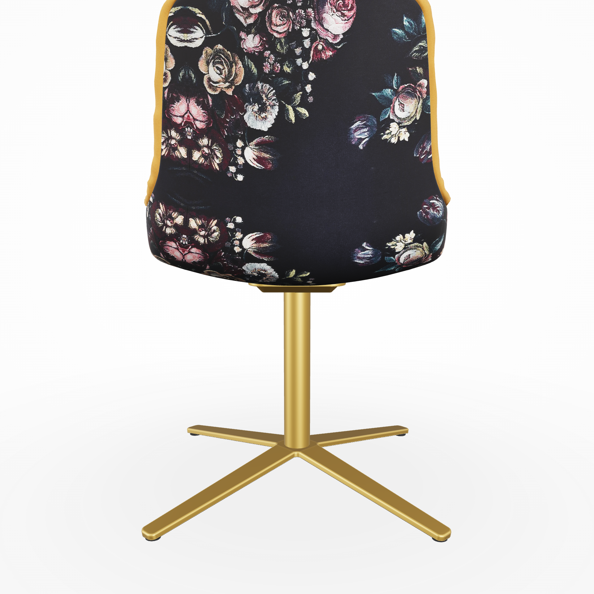 Leya Armchair Low Stoff Adamo & Eva Moutarde / Stoff Gobelin Eden