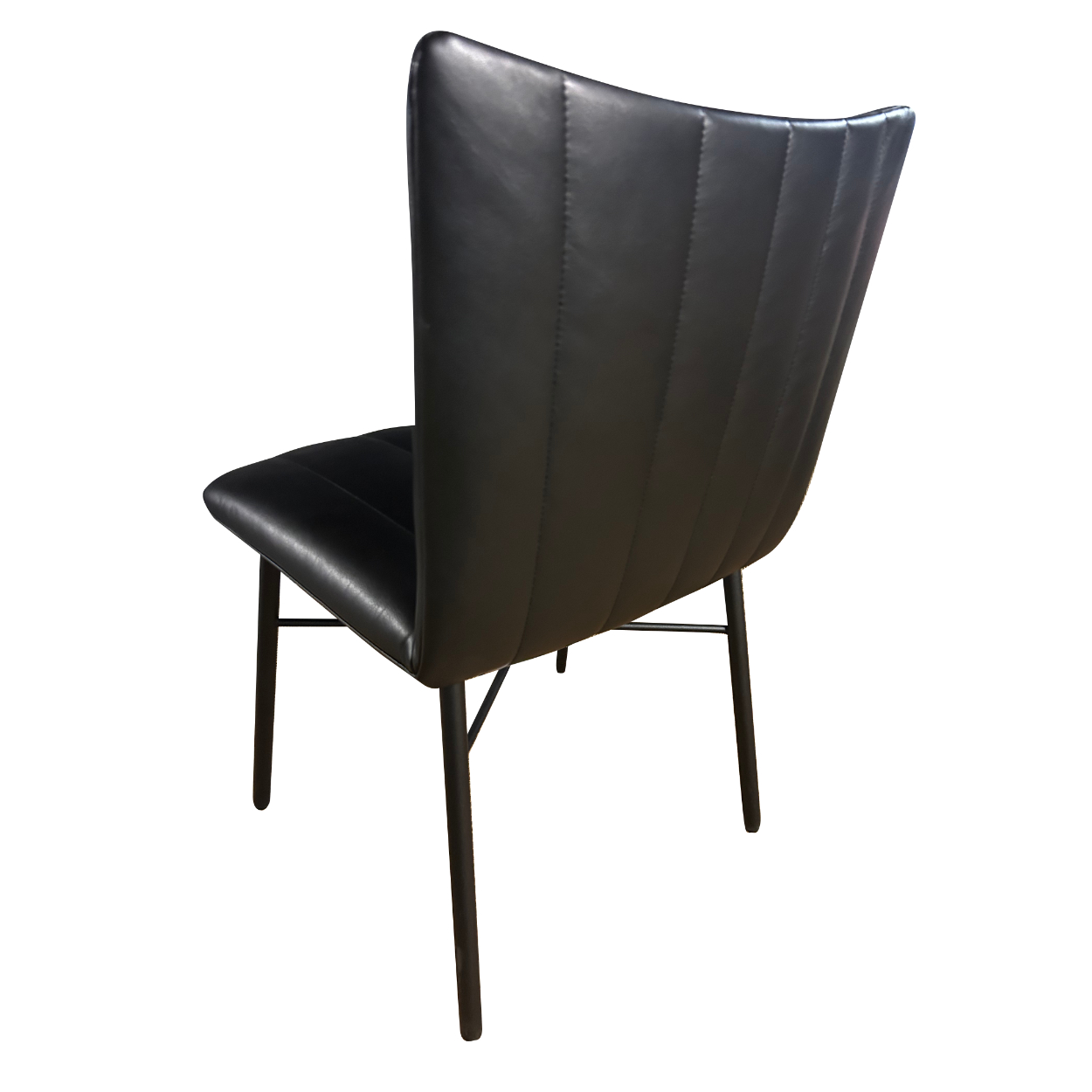 Rubie Chair - Leder Sahara schwarz