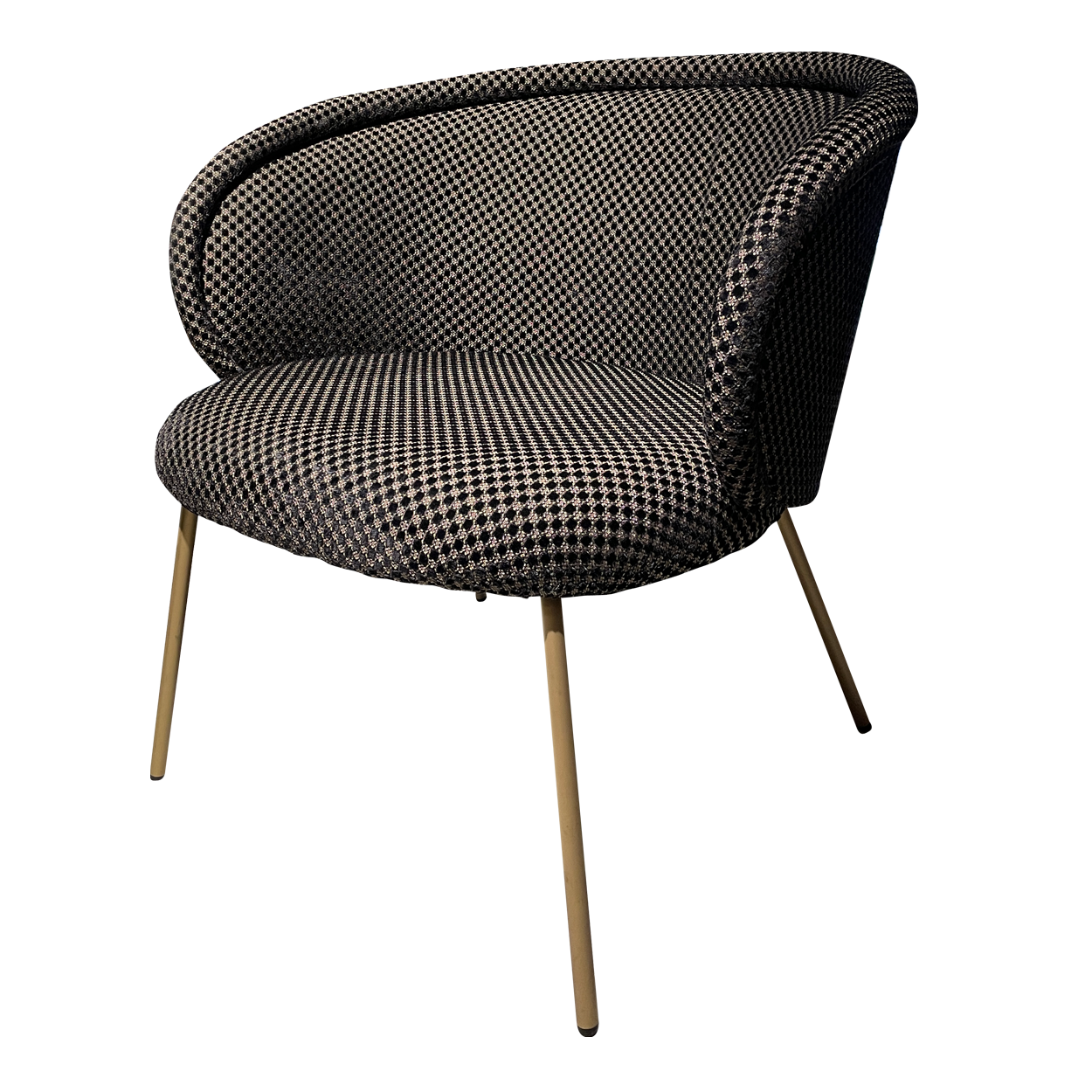 Ona Cocktail Armchair - Stoff Nobilis Raphael Noir
