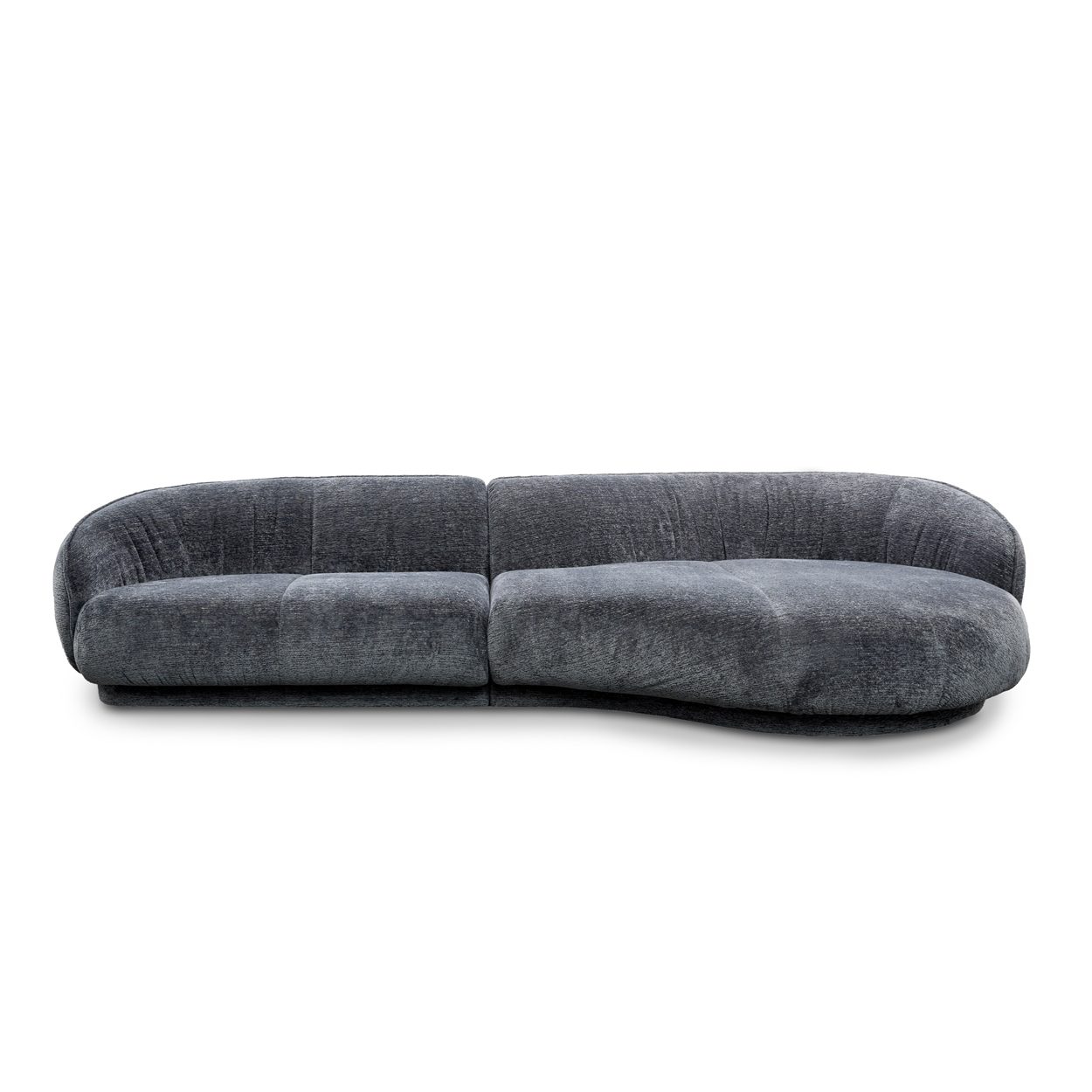 Marie Sofa in blaugrauem Bezug Agus Navy, Rückansicht