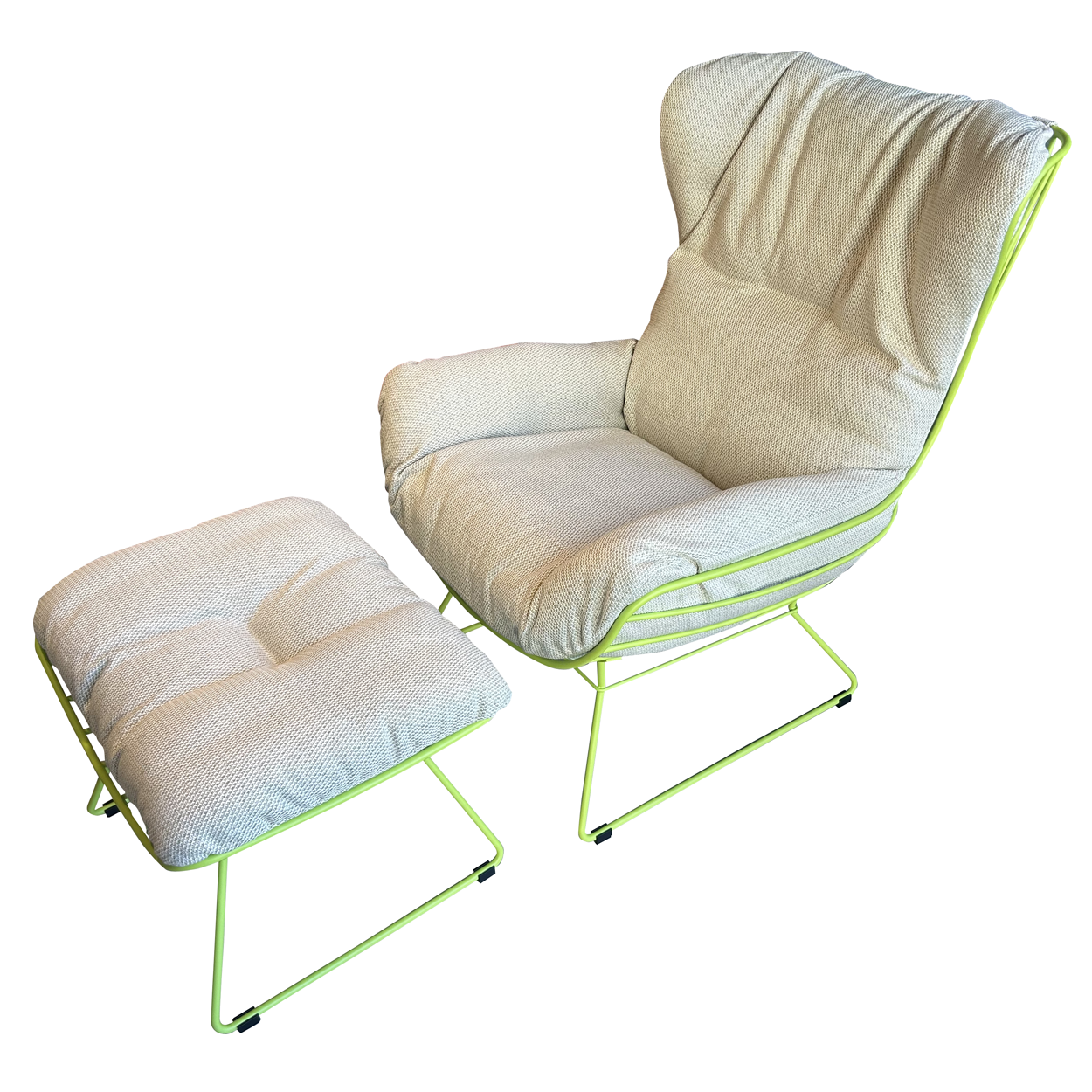 Leyasol Wingback Chair inkl. Hocker - Lopi Bud