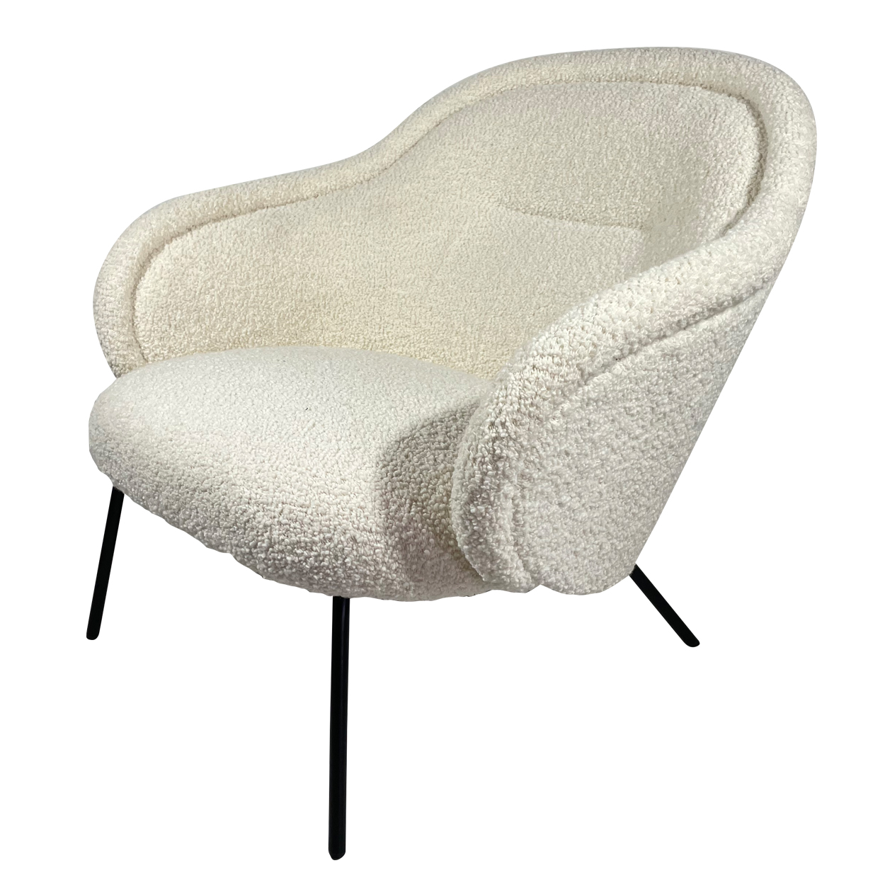 Ona Lounge Chair Low  - Stoff Nimbus  inkl. Ottomane