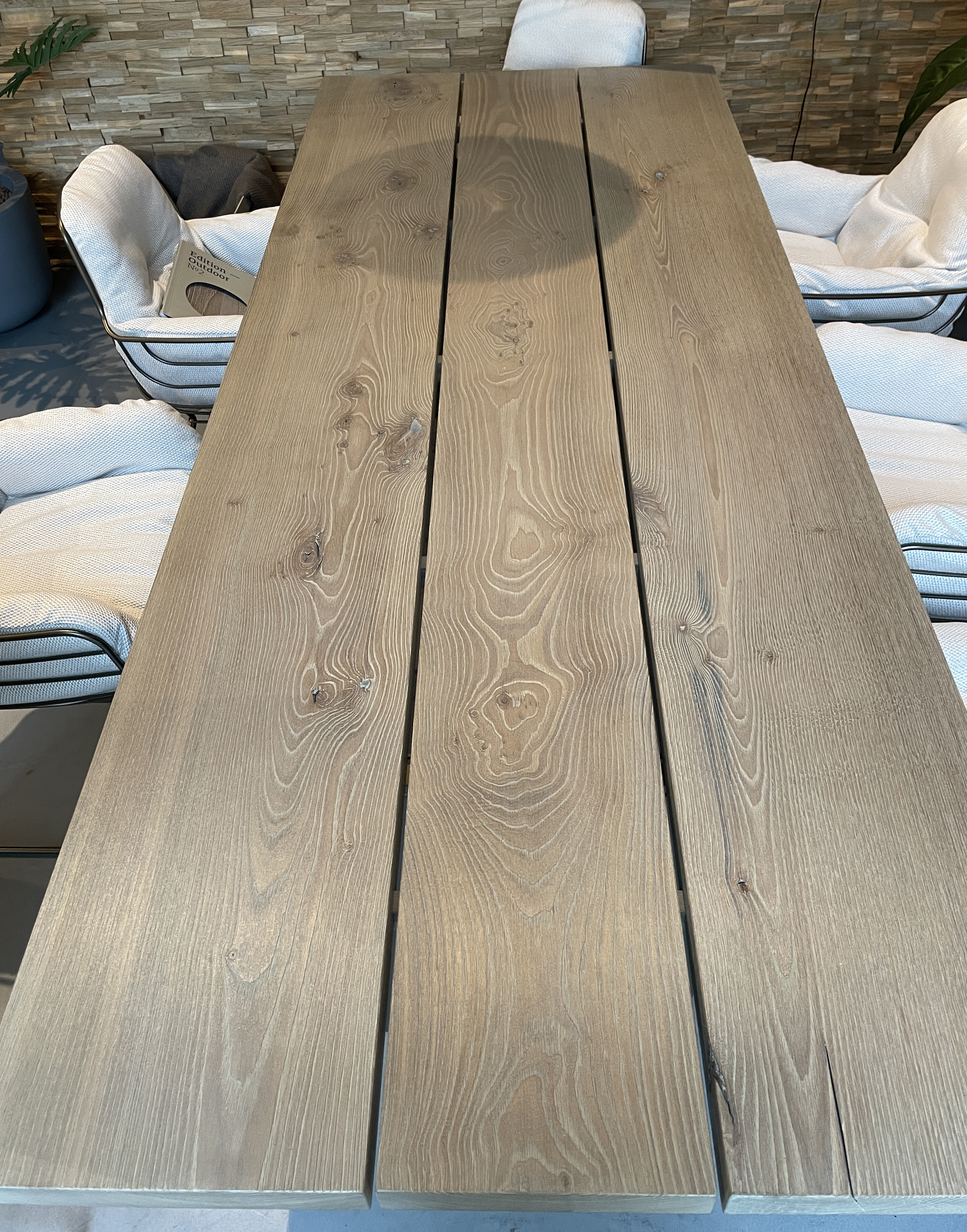 SK 04 Komposit Outdoor - 260x100 - Kastanie geölt Ton sand