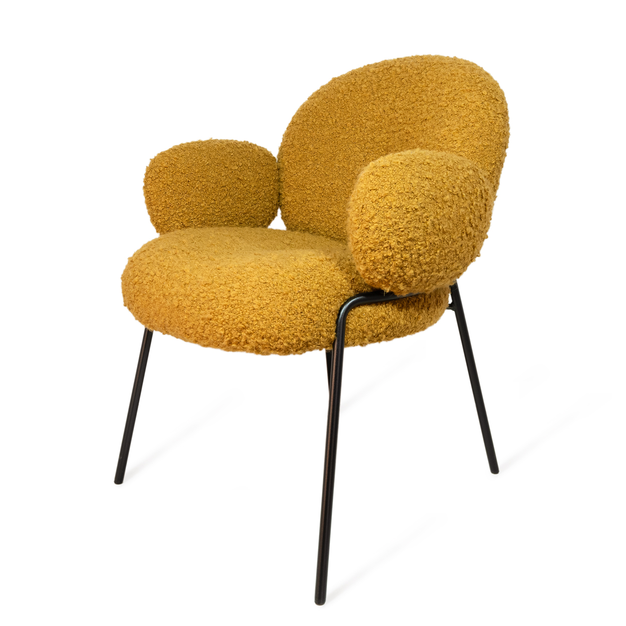 Nana Armchair High Stoff Senfgelb